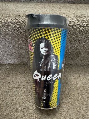 Selena Quintanilla Stripes Travel Cup Plastic Tumbler Queen Of Cumbia *Sealed